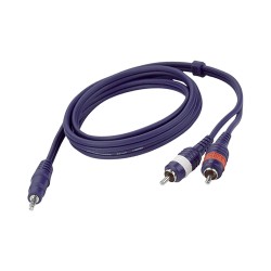 CAVO STEREO MINI JACK-2 RCA 3 mt.