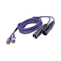 CAVO STEREO RCA-XLRM 3 mt.