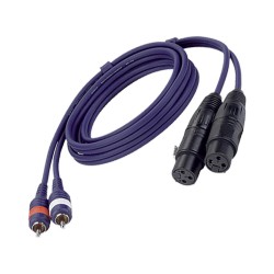 CAVO STEREO RCA-XLRF 3 mt.